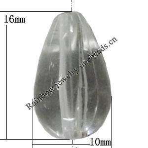 Transparent Acrylic Bead, 10x16mm Hole:2mm, Sold by Bag 