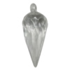 Transparent Acrylic Pendant, 36x13mm Hole:3mm Sold by Bag 