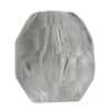 Transparent Acrylic Bead, 13x10mm Hole:2mm, Sold by Bag 
