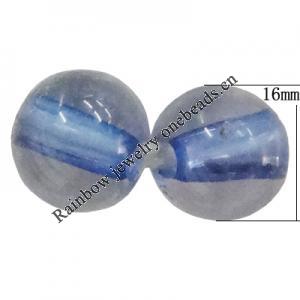 Acrylic Beads, Round 16mm Hole:2mm, Sold by Bag