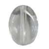Transparent Acrylic Bead, Facted Flat Oval 8x6mm Hole:1mm, Sold by Bag 