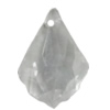 Transparent Acrylic Pendant, 16x11mm Hole:1mm Sold by Bag 