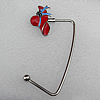 Zinc Alloy Purse Hanger, Lead-free, 45x24mm, Sold by PC