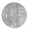 Transparent Acrylic Bead, Faceted Flat Round 25mm Hole:2mm, Sold by Bag 