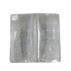 Transparent Acrylic Bead, Faceted Square 10mm Hole:1mm, Sold by Bag 