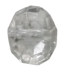 Transparent Acrylic Bead, 10x7mm Hole:1.5mm, Sold by Bag 