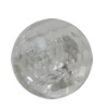 Transparent Acrylic Bead, 10mm Hole:2mm, Sold by Bag 