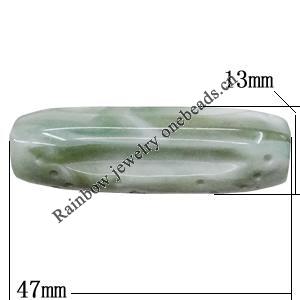 Acrylic Beads, 47x13mm Hole:3.5mm, Sold by Bag