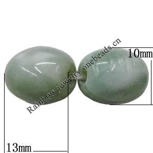 Acrylic Beads, Oval 13x10mm Hole:3mm, Sold by Bag