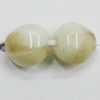 Acrylic Beads, Fluted Oval 10x9mm Hole:1.5mm, Sold by Bag
