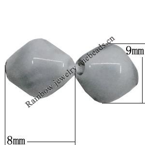 Acrylic Beads, Diamond 9x8mm Hole:1.5mm, Sold by Bag