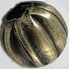Iron Finding Corrugated Beads Lead-free Round 8mm Sold by Bag