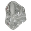 Transparent Acrylic Bead, Nugget 26x19mm Hole:2.5mm, Sold by Bag 