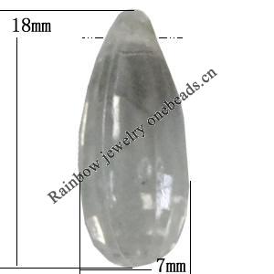 Transparent Acrylic Pendant, 18x7mm Hole:1.5mm, Sold by Bag 