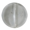 Transparent Acrylic Bead, Flat Round 24mm Hole:1.5mm, Sold by Bag 