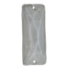 Transparent Acrylic Bead, Faceted Rectangle 43x16mm Hole:1mm, Sold by Bag 