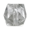 Transparent Acrylic Bead, Polyhedron 18mm Hole:1mm, Sold by Bag 