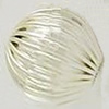 Iron Finding Corrugated Beads Lead-free Round 12mm Sold by Bag