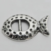 Bead Zinc Alloy Jewelry Findings Lead-free, 24x14mm, Sold by Bag