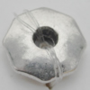 Bead Zinc Alloy Jewelry Findings Lead-free, 10mm Hole:2.5mm, Sold by Bag