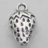 Pendant Zinc Alloy Jewelry Findings Lead-free, 17x10mm Hole:2mm, Sold by Bag