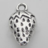 Pendant Zinc Alloy Jewelry Findings Lead-free, 17x10mm Hole:2mm, Sold by Bag