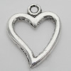 Pendant Zinc Alloy Jewelry Findings Lead-free, 19x15mm Hole:2mm, Sold by Bag