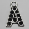 Pendant Zinc Alloy Jewelry Findings Lead-free, 18x12mm Hole:3mm, Sold by Bag