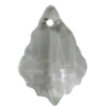 Transparent Acrylic Pendant, 22x15mm Hole:1mm Sold by Bag 