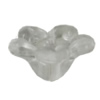 Transparent Acrylic Bead, Flower 8x4mm Hole:1mm, Sold by Bag 