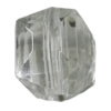 Transparent Acrylic Bead, 10x9mm Hole:2mm, Sold by Bag 