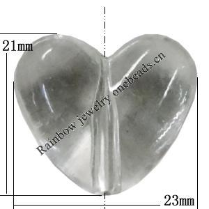 Transparent Acrylic Bead, 21x23mm Hole:2.5mm, Sold by Bag 