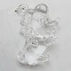 Transparent Acrylic Pendant, Aniaml 32x26mm Hole:2.5mm, Sold by Bag 