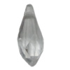 Transparent Acrylic Pendant, 22x10mm Hole:1.5mm Sold by Bag 