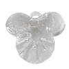 Transparent Acrylic Pendant, Aniaml Head 28x31mm Hole:3.5mm, Sold by Bag 