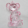 Transparent Acrylic Pendant, Aniaml 57x32mm Hole:4mm, Sold by Bag 