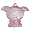 Transparent Acrylic Pendant, Animal 41x41mm Hole:2.5mm, Sold by Bag 
