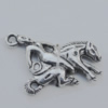 Pendant Zinc Alloy Jewelry Findings Lead-free, 28x22mm Hole:1.5mm, Sold by Bag