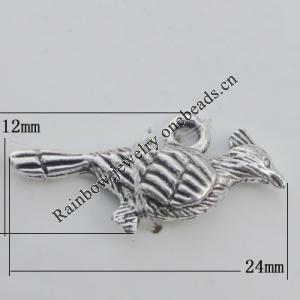 Pendant Zinc Alloy Jewelry Findings Lead-free, 24x12mm Hole:1.5mm, Sold by Bag