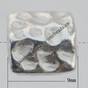 Bead Zinc Alloy Jewelry Findings Lead-free, 9mm Hole:1mm, Sold by Bag