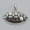 Pendant Zinc Alloy Jewelry Findings Lead-free, 13x11mm Hole:2mm, Sold by Bag
