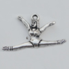 Pendant Zinc Alloy Jewelry Findings Lead-free, 16x22mm Hole:1.5mm, Sold by Bag