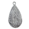 Pendant Zinc Alloy Jewelry Findings Lead-free, 44x22mm Hole:3.5mm, Sold by Bag