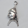 Pendant Zinc Alloy Jewelry Findings Lead-free, 28x10mm Hole:1.5mm, Sold by Bag