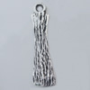 Pendant Zinc Alloy Jewelry Findings Lead-free, 30x8mm Hole:2mm, Sold by Bag