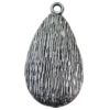 Pendant Zinc Alloy Jewelry Findings Lead-free, 47x23mm Hole:3.5mm, Sold by Bag