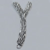 Pendant Zinc Alloy Jewelry Findings Lead-free, 48x21mm Hole:2mm, Sold by Bag