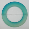 Dichroice Matte Acrylic Beads, Donut 54x35mm Hole:2.5mm, Sold by Bag 