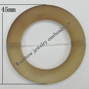 Dichroice Matte Acrylic Beads, Donut 45x28mm Hole:2.5mm, Sold by Bag 