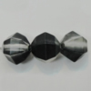 Dichroice Matte Acrylic Beads, Faceted Round 10mm Hole:1mm, Sold by Bag 